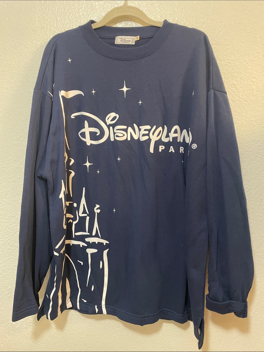 Disney Navy Blue Disneyland Park Long-Sleeve Graphic Sweatshirt